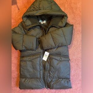 Michael Kors Black Hooded Winter Jacket Size 8 boys NWT